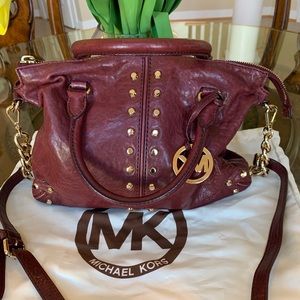 MK burgundy purse